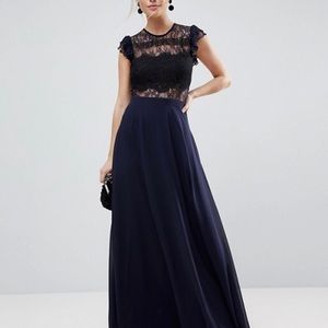 ASOS lace maxi formal dress